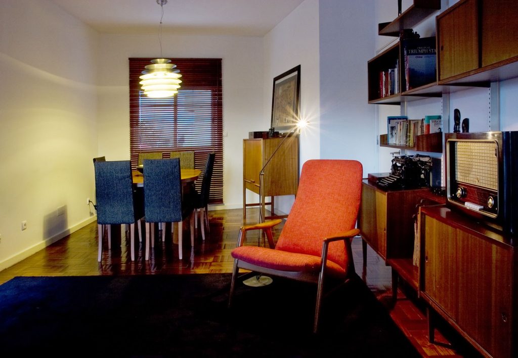 Projeto design de interiores, sala de estar, Porto (Portugal). CódigoDesign