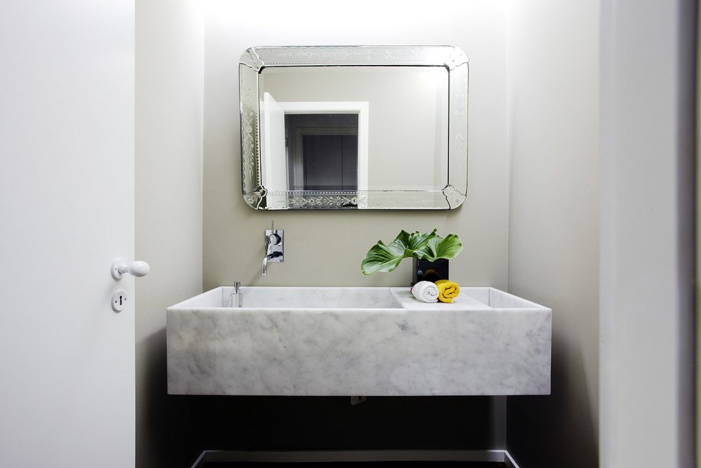Projeto design de interiores, casa de banho, Porto (Portugal). CódigoDesign