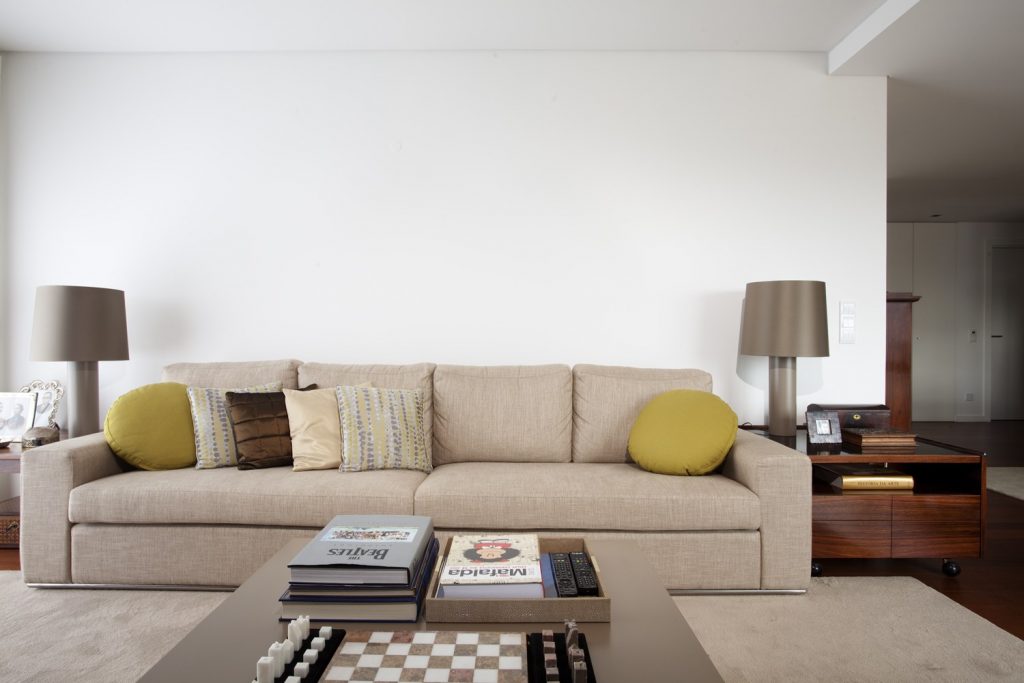 Projeto design de interiores, sala de estar, apartamento em Aveiro. Porto (Portugal). Códigodesign